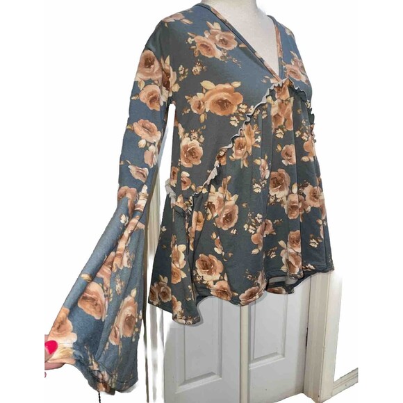 Altar’d State Floral Boho Top.  New Size Large. LTOP712 - Picture 2 of 5